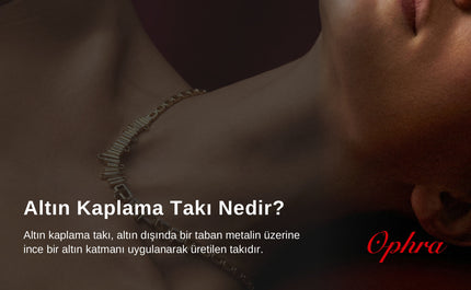 Altın kaplama zincir kolye takan kadın — Altın Kaplama Takı Nedir? | Ophra House
